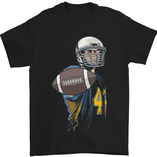 Discover American Football Player T-Shirt Men