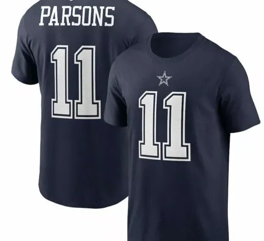 Micah Parsons Jersey T-Shirt Cowboys 3D T-Shirts Men Medium