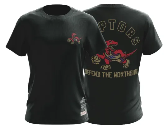 Discover Men's Toronto Raptors Mitchell & Ness Defend The Northside T-Shirt NBA