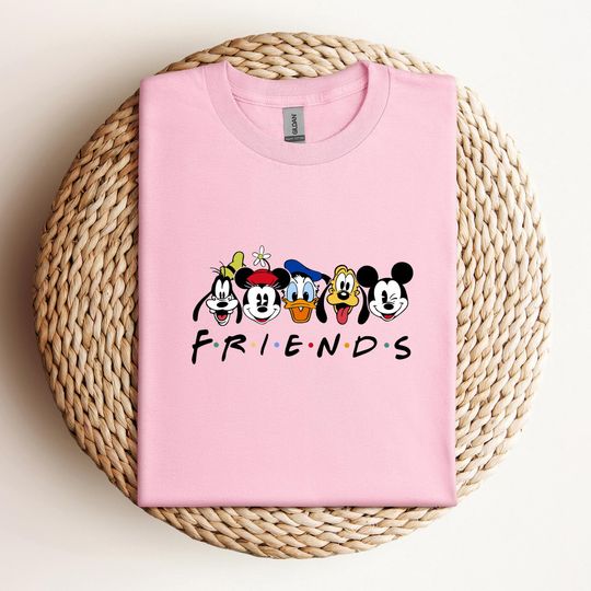 Discover Mickey And Friends Shirt, Disney Friends T-Shirt, Disney Squad Sweatshirt, Disney Family Shirts, Friends Themed Tees, Disneyworld Gifts
