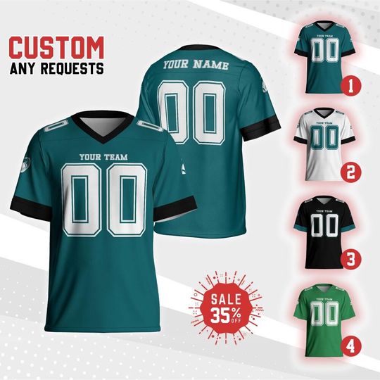 Discover Personalized Team Eagle Football Jersey Collection, Shirt For Adult Kid, Custom Football Jersey shirt , Game Day Outfit