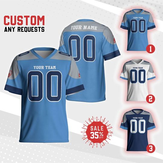 Discover Custom Men & Women Team Titan Football Jersey Collection, Shirt For Adult Kid,Custom Mesh Football Jersey Shirt, American Football fan gift