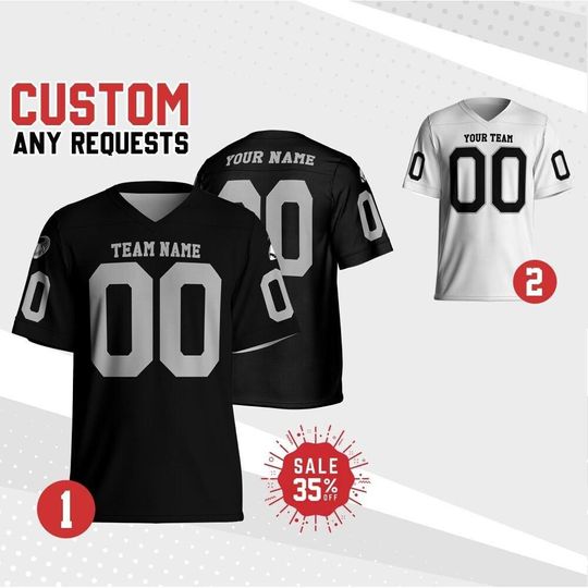 Discover Personalized Football Jersey Shirt, Custom Team Raider Football Jersey Collection, Game Day Outfit For American Football Fan