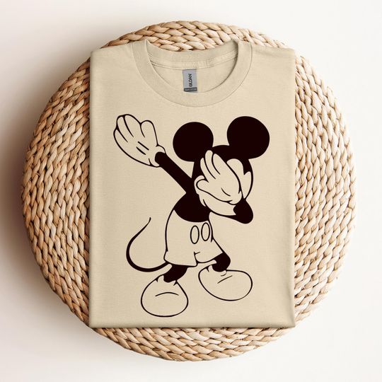 Discover Disney Mickey Dabbing Shirt, Funny Disney T-Shirt, Family Matching Tee, Funny Mickey Dab Shirt, Kid Disney Matching Gift