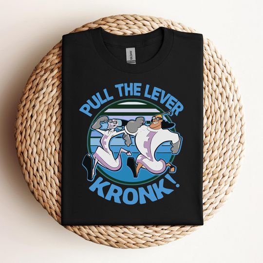 Discover Retro 90s Yzma And Krock Pull The Lever T-shirt, Disney The Emperor's New Groove Tee, Magic Kingdom Disneyland Family Vacation Holiday Gift