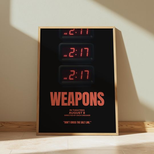 Weapons Movie Poster | Wall Art| College Dorm | Gift Idea | Horror | Scary Movie