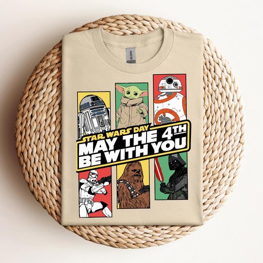 Disney Star Wars May The 4th Be With You Shirt, Star Wars Day Shirt, Galaxy Edge Shirt, Star Wars Characters Shirt