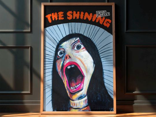 The Shining Movie Polish Poster - Rare Vintage Horror Film Print, 1980s Cult Classic Art, Retro Thriller Wall Decor, Scary Movie Poster