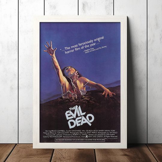 The Evil Dead (1981) Classic Movie Poster - Film Fan Collectibles - Vintage Movie Poster - Home Decor - Wall Art - Posters Gifts