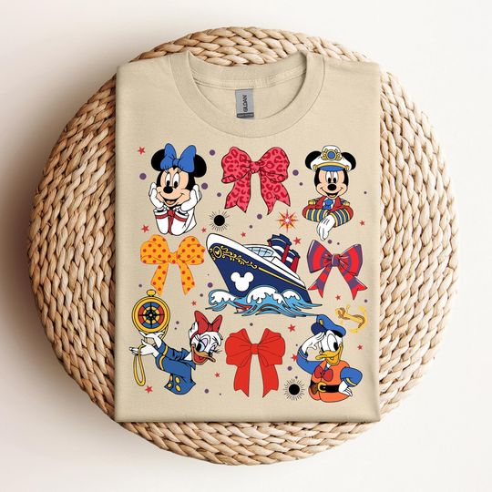 Disney Cruise Coquette Shirt, Mickey and Friends Cruise Shirt,D isney Mickey Cruise Line Shirt, Disney Family Cruise Shirts