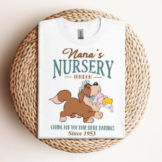Discover Nana's Nursery Caring For Your Little Darlings T-shirt, Disney Peter Pan Shirts, Disneyland Family Trip, Magic Kingdom Shirt