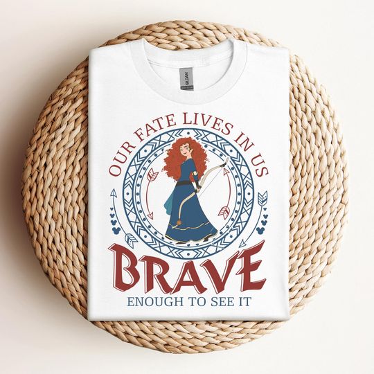 Discover Retro Disney Princess Merida T-shirt, Disney Brave Enough To See It Shirts, Disneyworld Shirt, Disneyland Family Trip Shirt, Birthday Gift