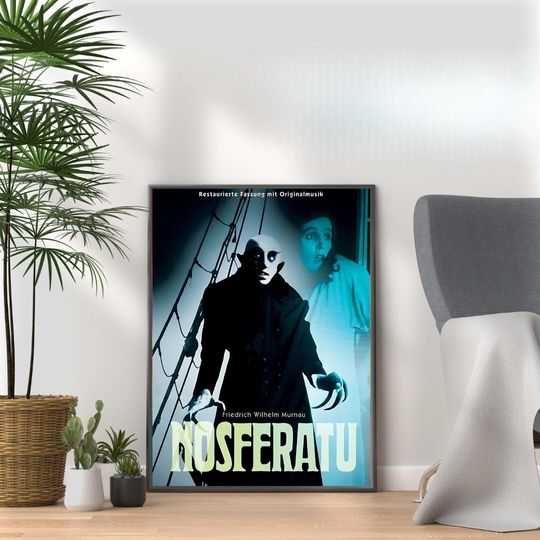 Nosferatu Horror Movie Poster: Vintage Scary Film Art Print