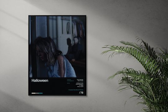Discover Halloween (1978) Movie Poster - Retro Minimalist poster art - Vintage art  - Wall Decor , gift