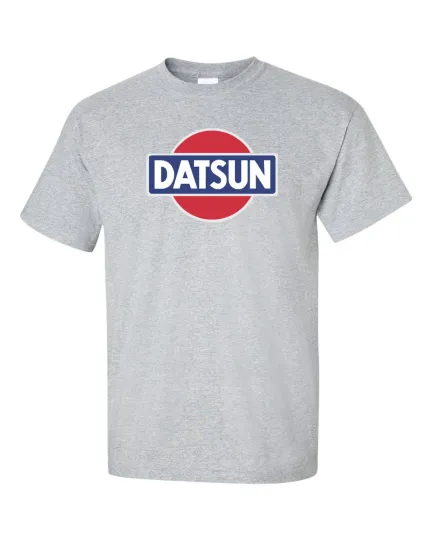 Discover Datsun Gray Retro Logo T-Shirt