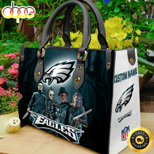Philadelphia Eagles Leather Bag, Unisex Sport Leather Bag