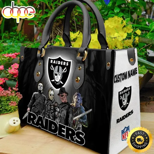 Discover Vegas Team Raiders Leather Bag, Sport Horror Leather Bag, Unisex Bag