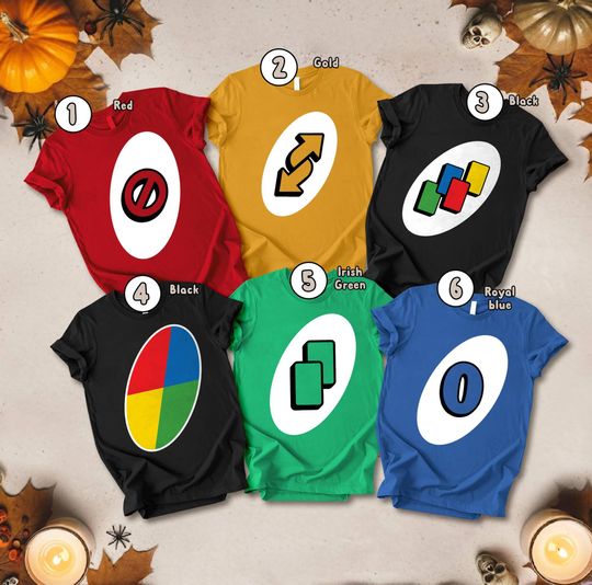 Playing Card Game Matching Costume Shirt, Card Game T-Shirt, Halloween Cosplay Game Group Tee, Family Tee, Board Game Costume Matching Shirt