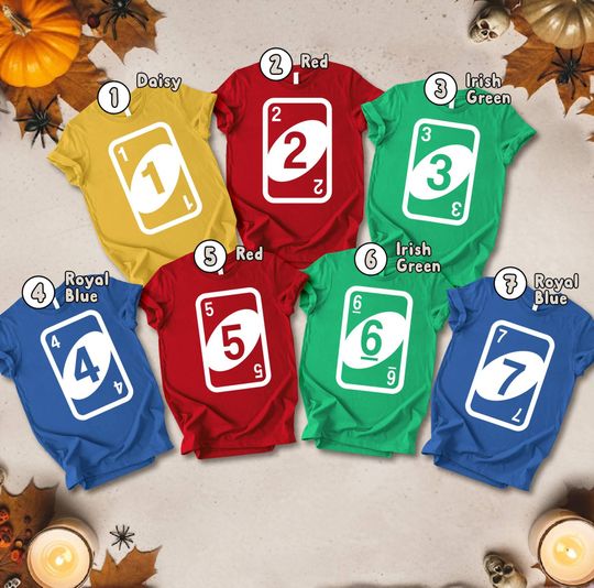 Playing Card Game Matching Costume Shirt, Card Game Tee, Halloween Cosplay Game Group Tee, Family Tee, Board Game Costume Matching Shirt