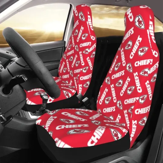 Discover Kansas City Football Team Chiefs Car Seat Covers