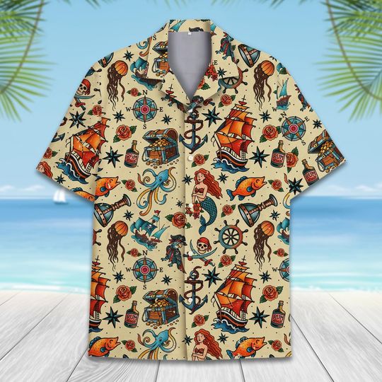 Discover Pirate Hawaiian Shirt for Men Women Youth