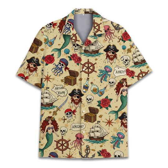 Discover Pirate Hawaiian Shirt for Men Women Youth