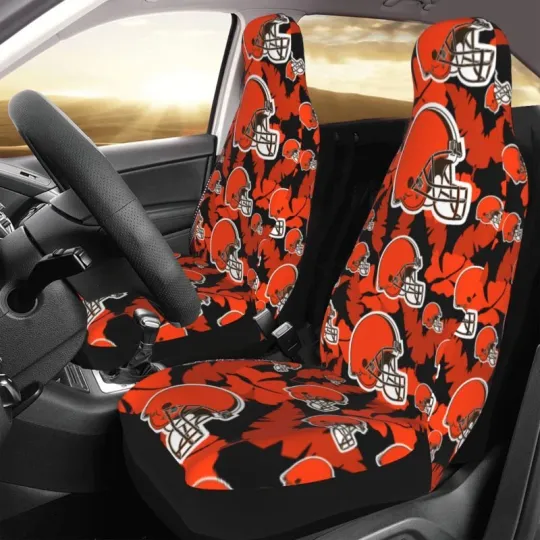 Discover Cleveland Football Team Browns Car Seat Covers