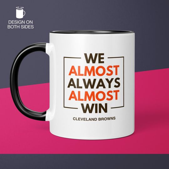 Cleveland Browns Coffee Cup Gift for Him Husband Unique Coffee Mug Gifts for Dad Ceramic Mug Gift for Men Funny Gift for Browns Fan Gift