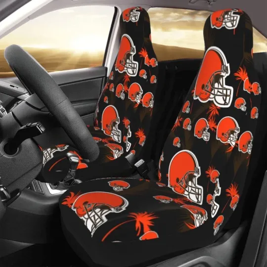 Discover Cleveland Football Team Browns Car Seat Covers