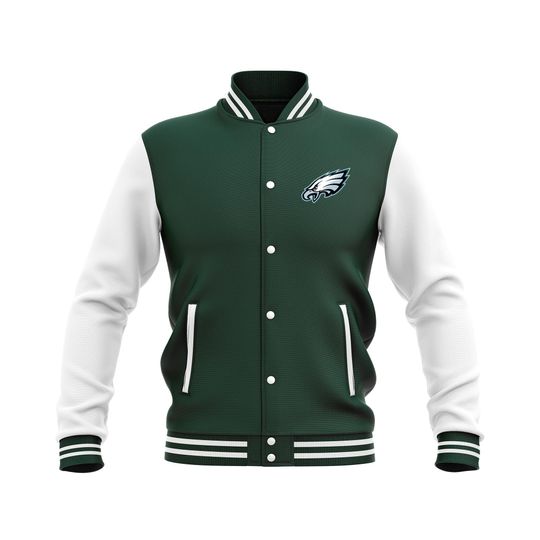Handmade Philadelphia football team Varsity Jacket, Gift for Fan