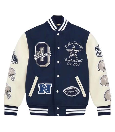 Discover Ovo X football Dallas Cowboys Varsity Jacket