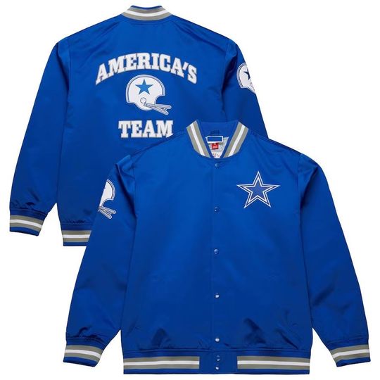 Dallas Cowboy Classic Satin Varsity Jacket  football Bomber for Die-Hard Fans