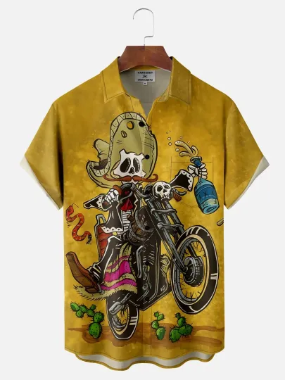 Discover Tijuana Drunk Biker Shirt Hawaiian Shirt