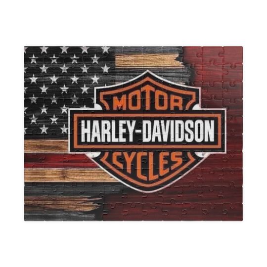 Discover Haarleyy Davidson Puzzle | Game Night Fun | Motorcylce Puzzle | Family Game Night |Puzzle (110, 252, 520, 1014-piece)