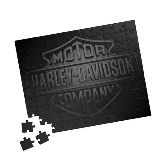 Discover Motorcycle Puzzle in Black and White (110, 252, 520, 1014-piece) | Family Game Night | Staycation Fun