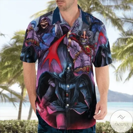 Discover 80s Villains Hawaiian Shirt – Retro Graphic Vacation Casual Wear
