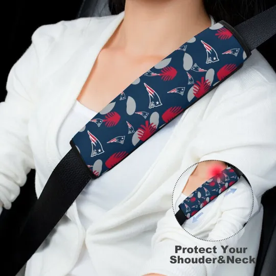 Discover New England Football Team Patriots Car Seat Belt