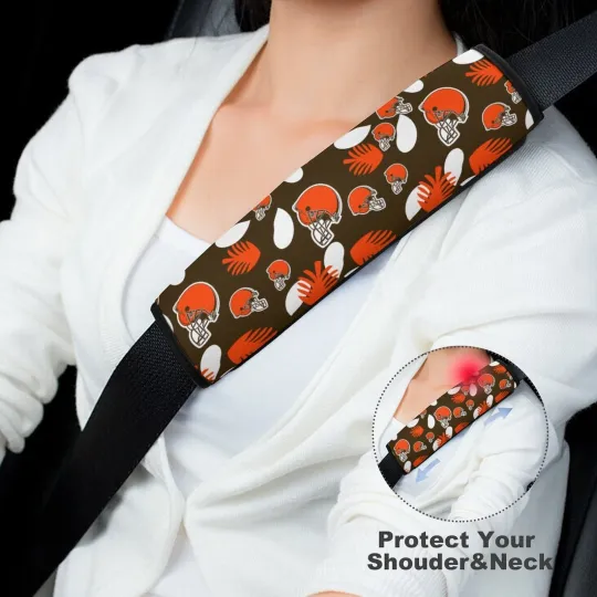 Discover Cleveland Football Team Browns Car Seat Belt