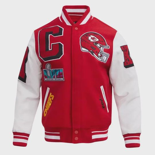 Discover Chiefs Super Bowl LVII Varsity Jacket: Vintage 90s Letterman - KC Fan Gift
