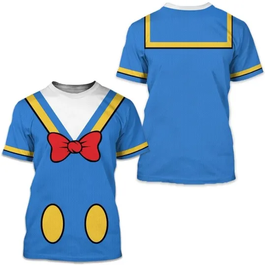 Duck Disney 3D Costume Shirt, Halloween Cosplay Shirt
