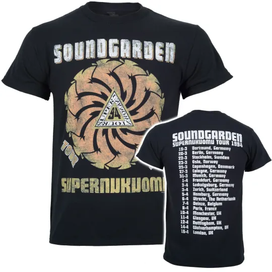 Soundgarden Superunknown Tour 94 T-Shirt Chris Cornell Audioslave 3D Shirt