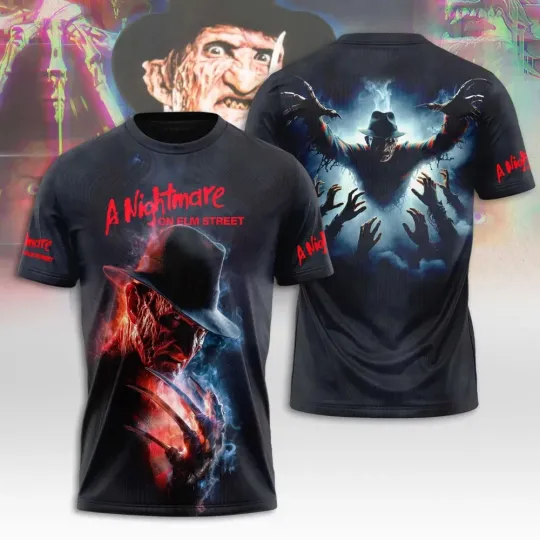 A Nightmare on Elm Street Horror Movies Halloween 3D T-shirt