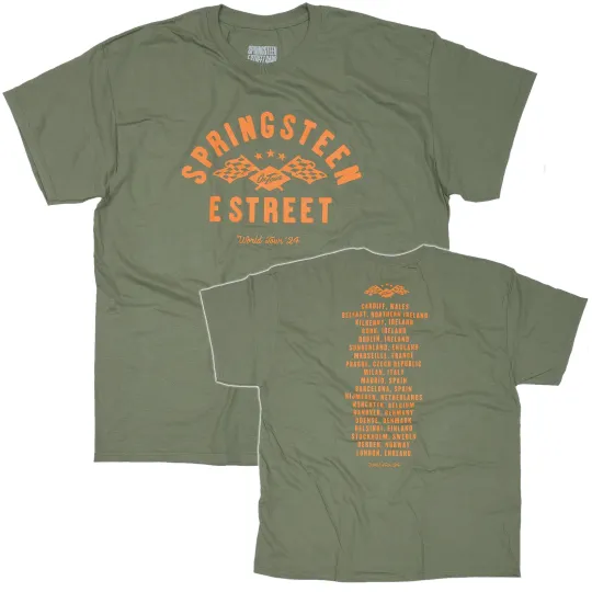 Discover Bruce Springsteen Ex Double Sided T-Shirt