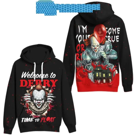 Discover IT Halloween Welcome To Derry Time To Float Hoodie T-Shirt