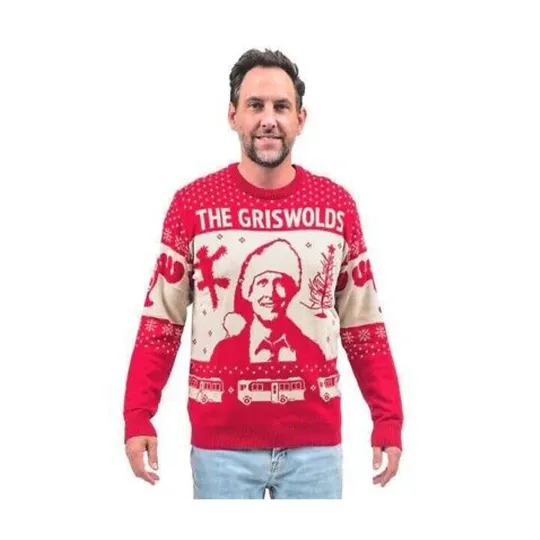 Adult Unisex Christmas Vacation Clark Griswold Santa Ugly Sweater
