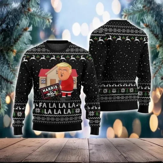 Discover Funny Trump 2024 Christmas Ugly Sweater, Christmas Sweater, Donald Trump Gift