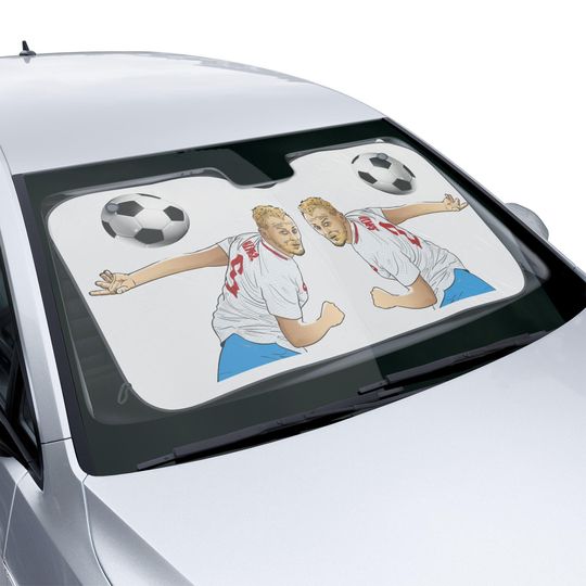 Discover Soccer Car Sun Shade: Sports Fan Auto Accessory, Summer Road Trip