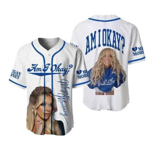 Discover Megan Moroney Am I Okay Tour 2025 Baseball Jersey Shirt