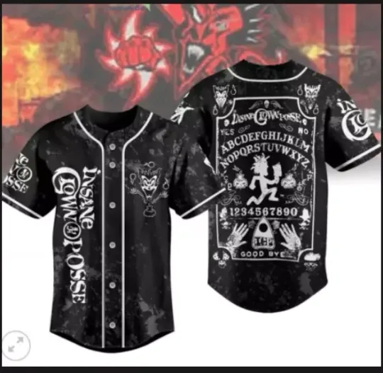 Discover Insane Clown Posse The Ouija Game Personalized Baseball Jersey