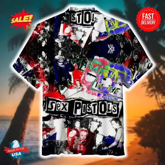 Pistols Rock Band Music 2025 Summer Hawaiian Shirt